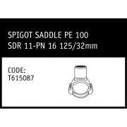 Marley Friatec Spigot Saddle PE100 SDR 11PN 16 125/32mm - T615087